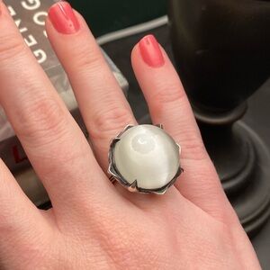 Ecclesia vault ring, white moonstone